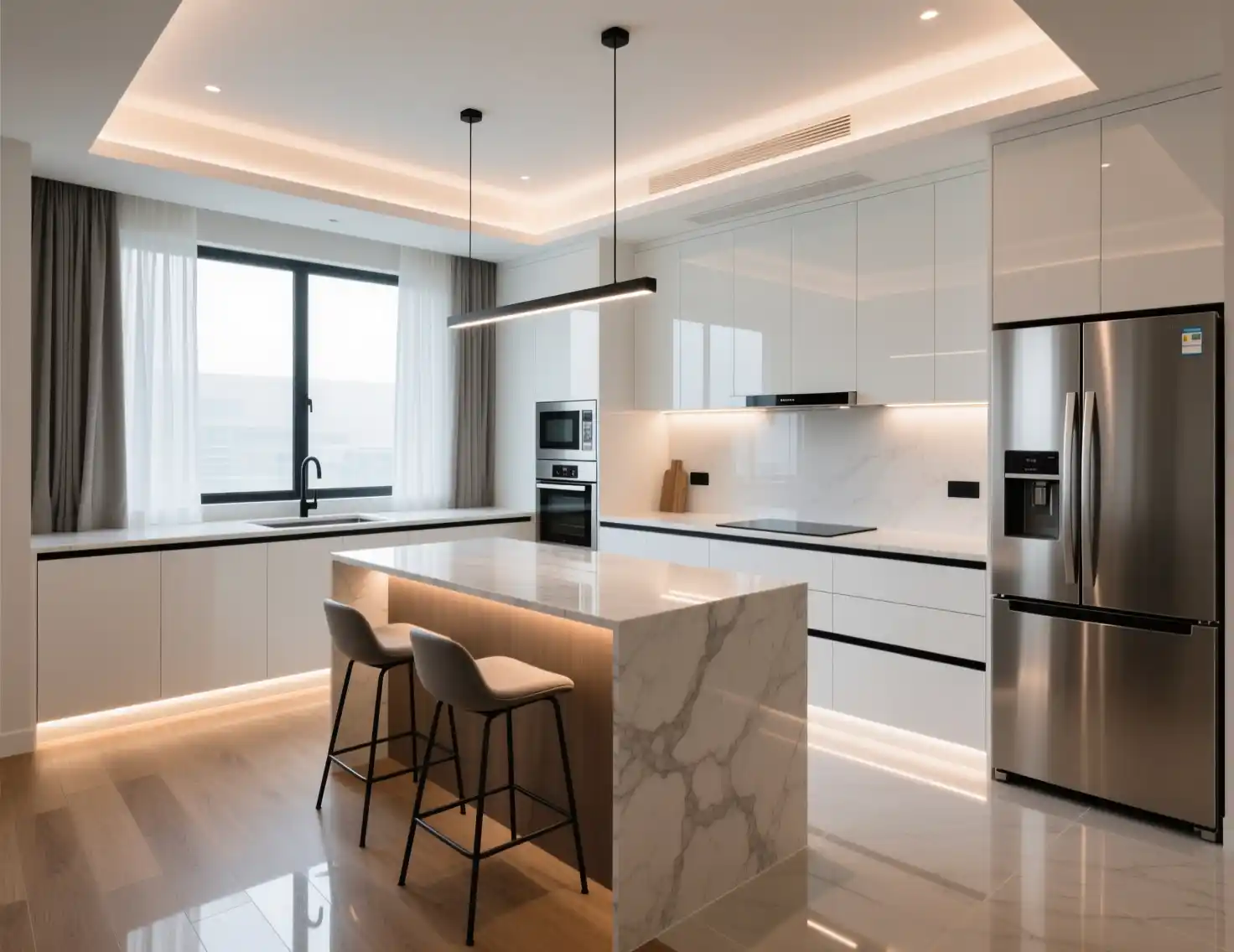 U-Shaped Kitchen Interior