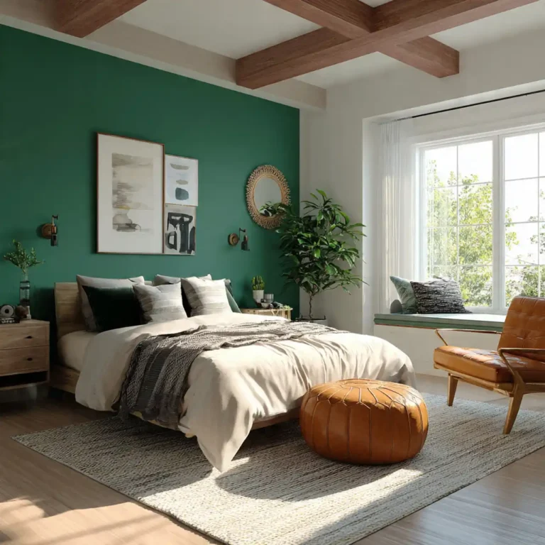 Green Accent Wall Bedroom Inspirations