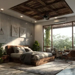 Rustic Room False Ceiling Designs
