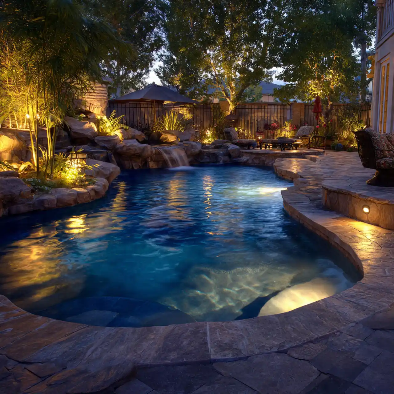 Tranquil Pool Lighting Ideas