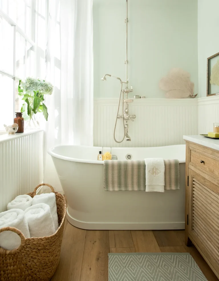 Bathroom Interior with Bathtub