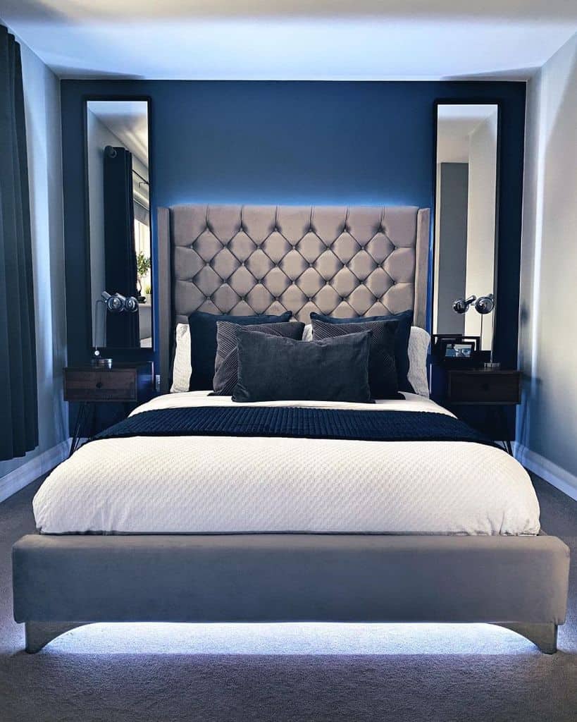 Rustic Blue Bedroom Ideas